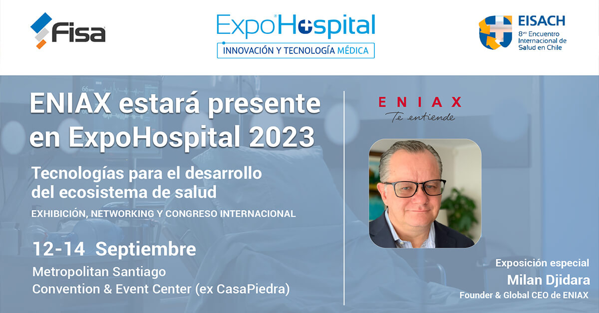 Milan Didara, Founder & CEO de ENIAX, estará presente como expositor en la Expo Hospital para abordar el desarrollo de la I.A. y la medicina personalizada